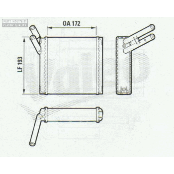 HEATER RADIATOR BEHR HEATER RADIATOR BEHR