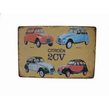 METAAL BORD CITROEN 2CV 4TYPES METAAL BORD CITROEN 2CV 4TYPES